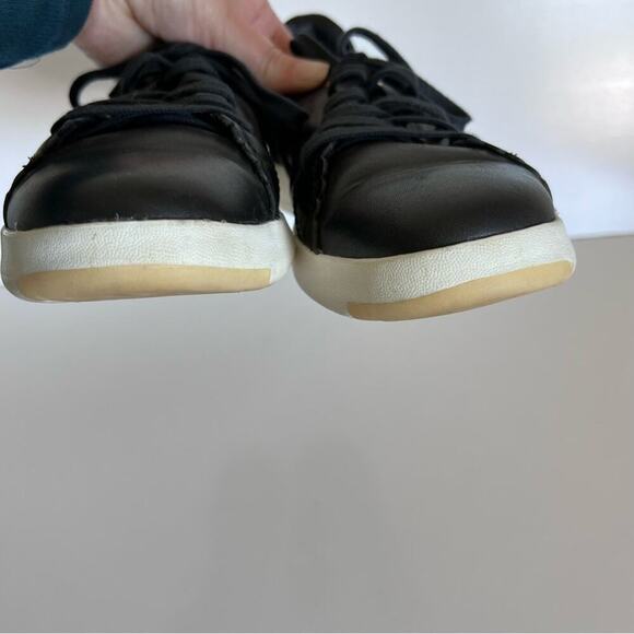 Cole Haan GP Leather & Cow Hair Tennis Sneakers - Picture 11 of 13